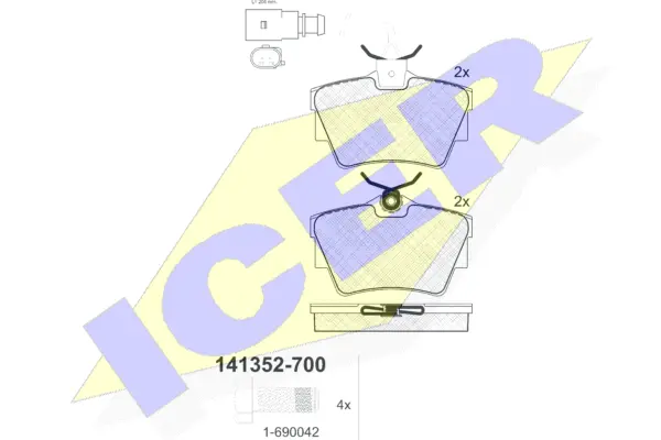 Brake Pad Set, disc brake (141352-700)