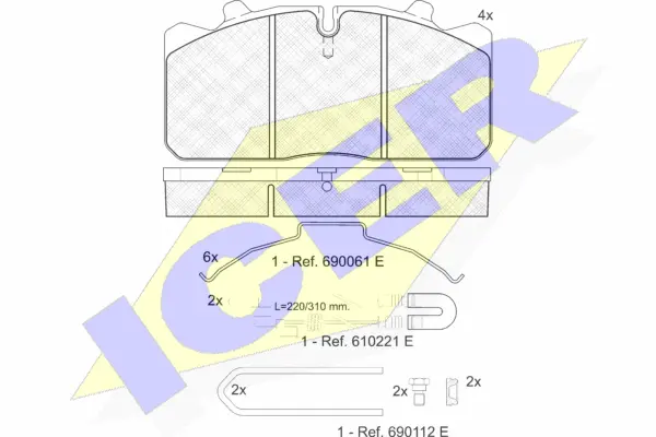 Brake Pad Set, disc brake (151253-113)