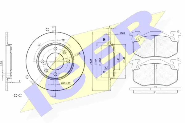 Brake Kit, disc brake (30649-4247)