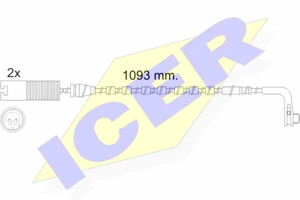 Warning Contact, brake pad wear (610475 E C)