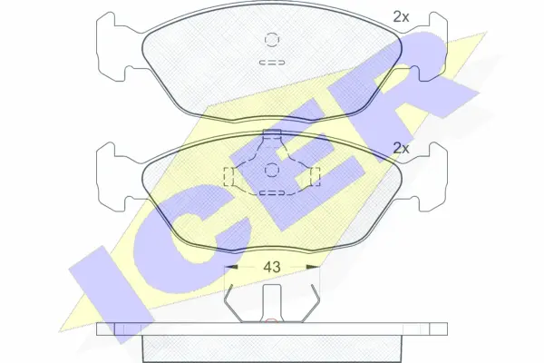 Brake Pad Set, disc brake (181275)