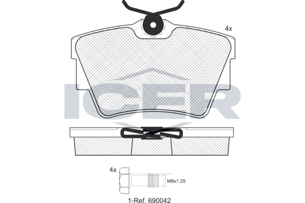 Brake Pad Set, disc brake (LM1351-700)