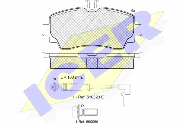 Brake Pad Set, disc brake (181516-701)