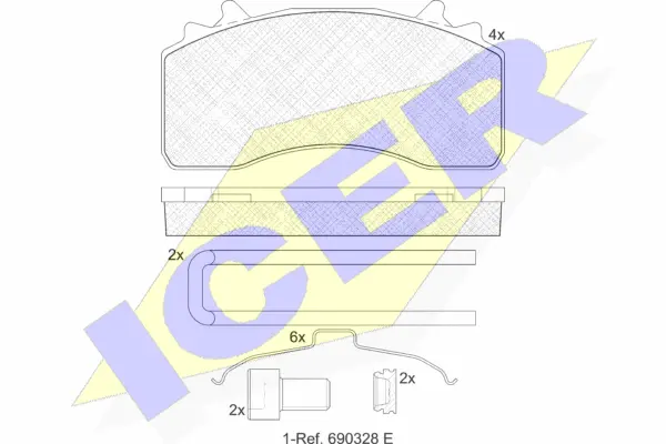 Brake Pad Set, disc brake (152154-066)