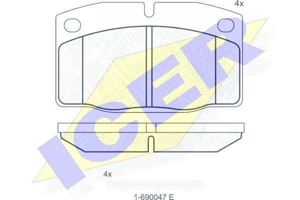 Brake Pad Set, disc brake (180454-066)