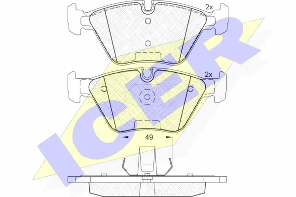 Brake Pad Set, disc brake (181686)