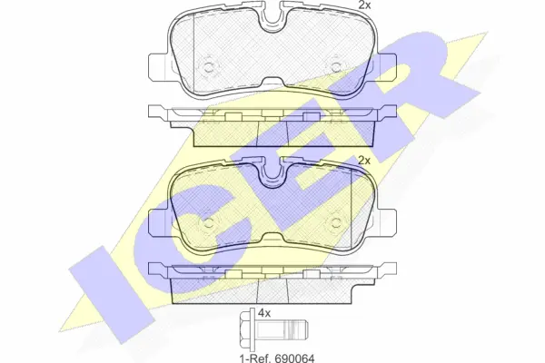 Brake Pad Set, disc brake (181946)