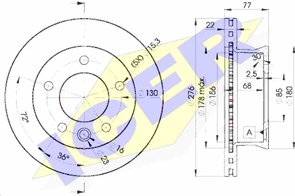Brake Disc (78BD0186-1)