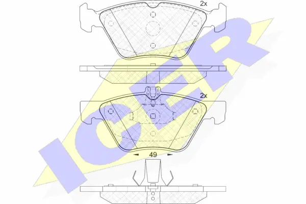 Brake Pad Set, disc brake (182114)