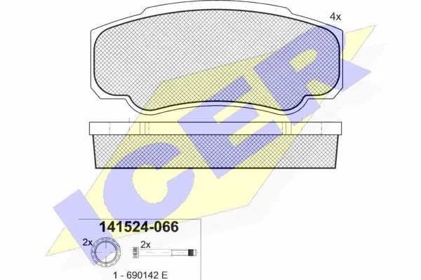 Brake Pad Set, disc brake (141524)