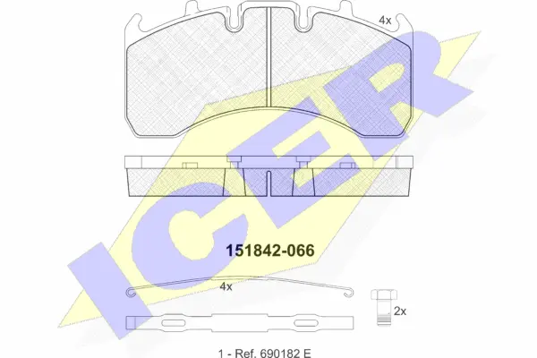Brake Pad Set, disc brake (151842-066)