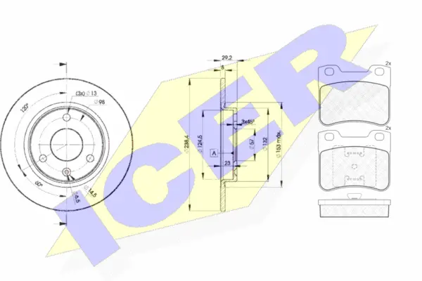 Brake Kit, disc brake (31150-7199)