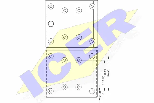 Brake Lining Kit, drum brake (21 9494 00)