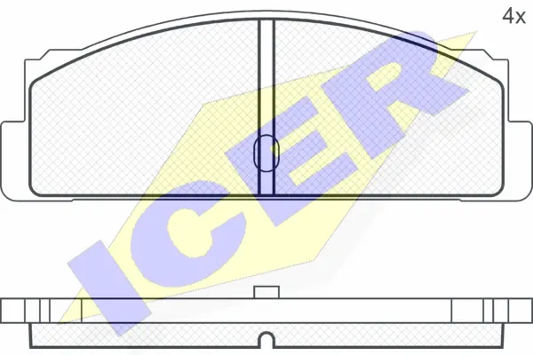 Brake Pad Set, disc brake (180067)