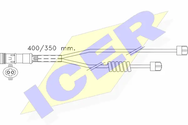 Warning Contact, brake pad wear (610338 E C)