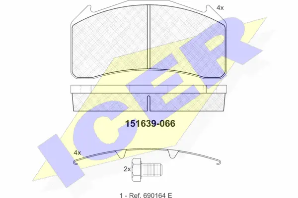 Brake Pad Set, disc brake (151639)