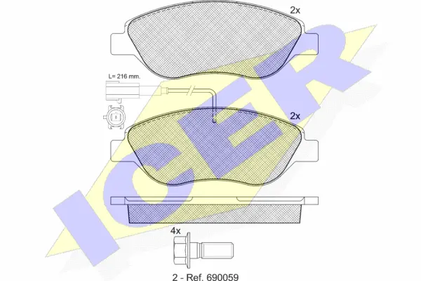 Brake Pad Set, disc brake (181445-203)