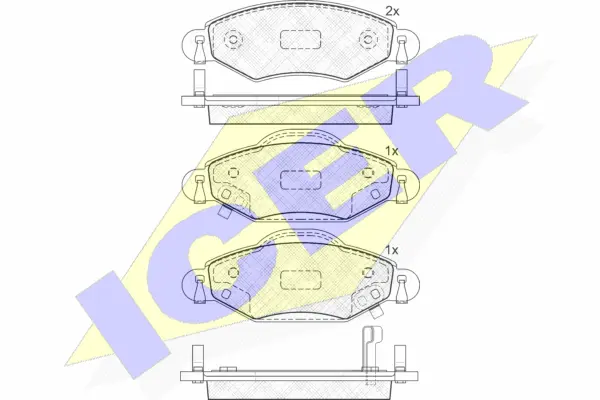 Brake Pad Set, disc brake (181587)