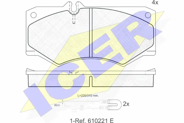 Brake Pad Set, disc brake (140405-113)