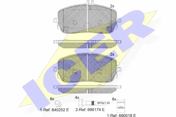 Brake Pad Set, disc brake (182331)