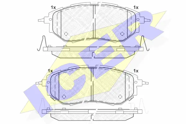 Brake Pad Set, disc brake (181697)