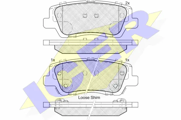 Brake Pad Set, disc brake (182157)
