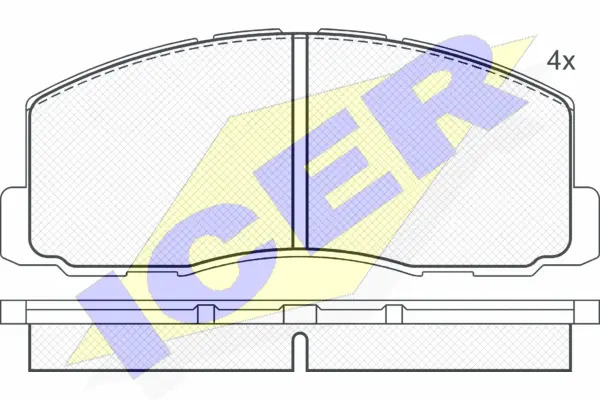 Brake Pad Set, disc brake (180602)