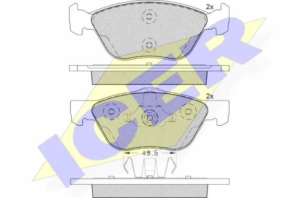 Brake Pad Set, disc brake (181125-203)