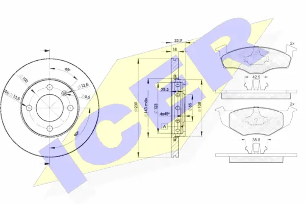 Brake Kit, disc brake (31178-5303)