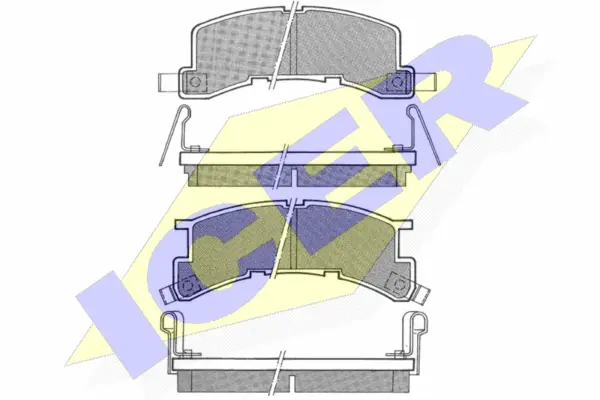 Brake Pad Set, disc brake (180599)