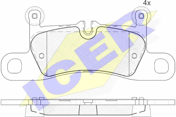 Brake Pad Set, disc brake (181987-200)