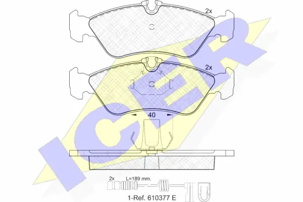 Brake Pad Set, disc brake (141103-203)