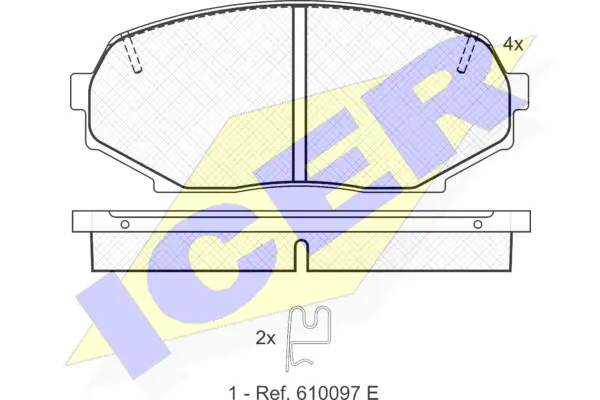 Brake Pad Set, disc brake (181099)