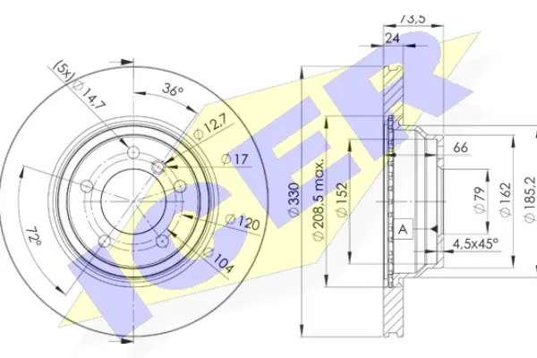 Brake Disc (78BD4645-2)