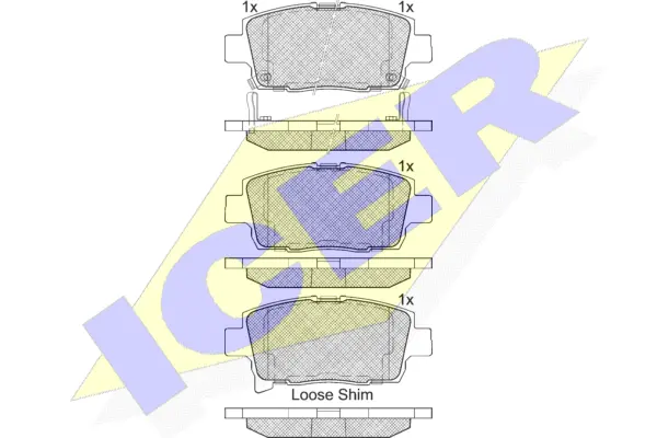 Brake Pad Set, disc brake (182205)
