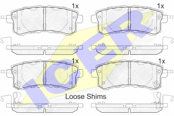 Brake Pad Set, disc brake (182052)