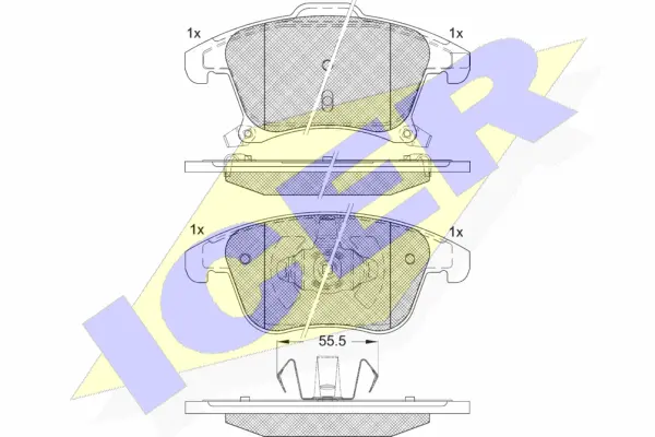 Brake Pad Set, disc brake (182231)