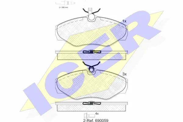 Brake Pad Set, disc brake (141315-203)