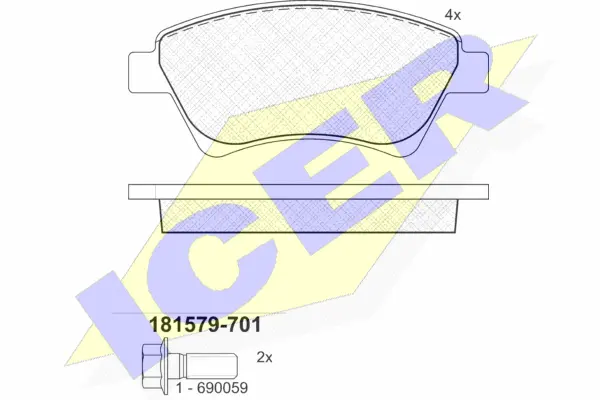 Brake Pad Set, disc brake (181579-701)