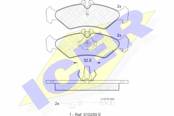 Brake Pad Set, disc brake (141102)