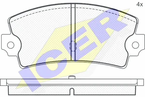 Brake Pad Set, disc brake (180218)