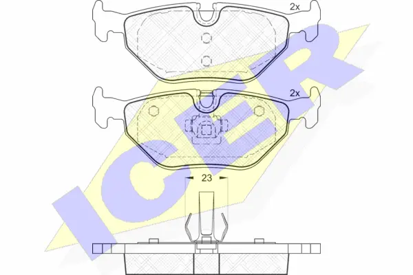 Brake Pad Set, disc brake (181707)