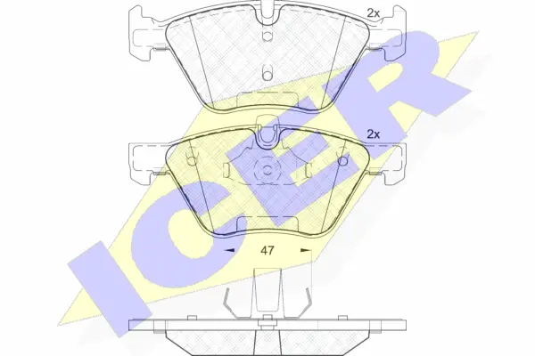 Brake Pad Set, disc brake (181683-203)