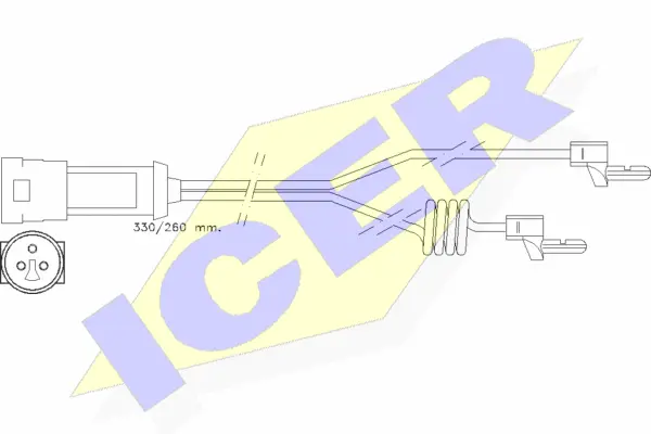 Warning Contact, brake pad wear (610234 E C)