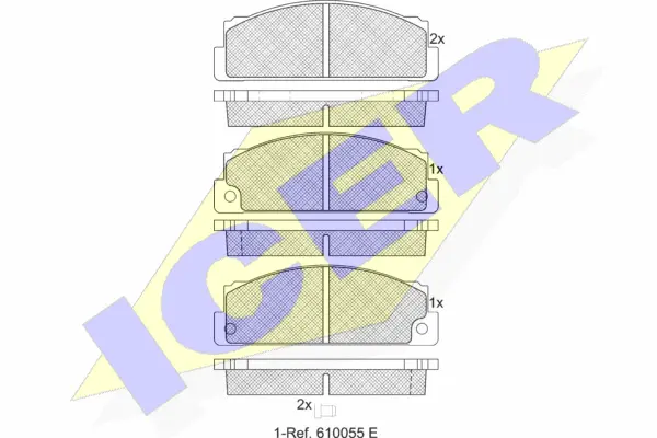 Brake Pad Set, disc brake (180240)