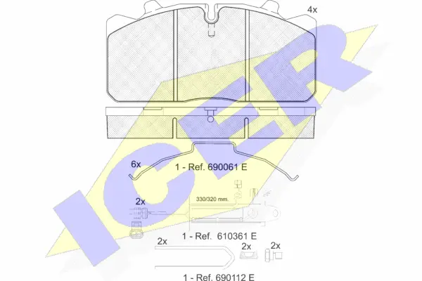 Brake Pad Set, disc brake (151253-124)