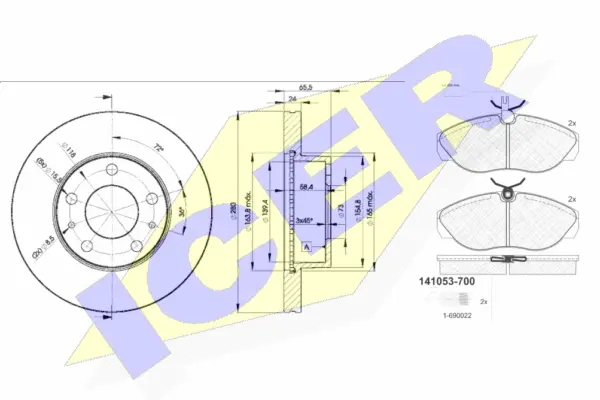 Brake Kit, disc brake (31053-4681)