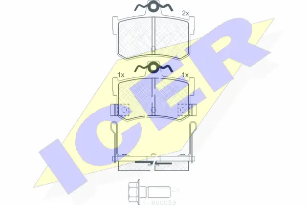 Brake Pad Set, disc brake (180995-701)