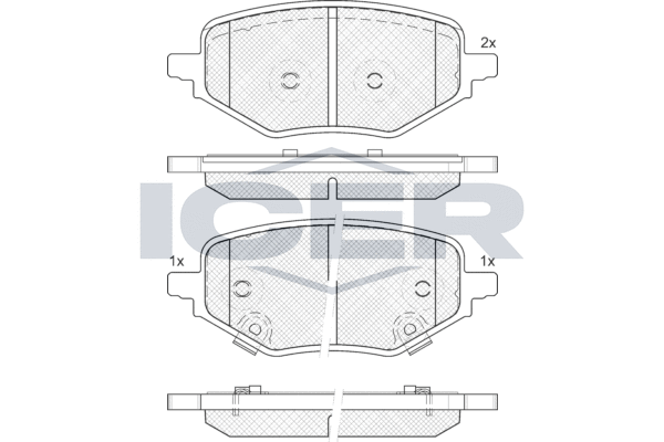 Brake Pad Set, disc brake (182476)