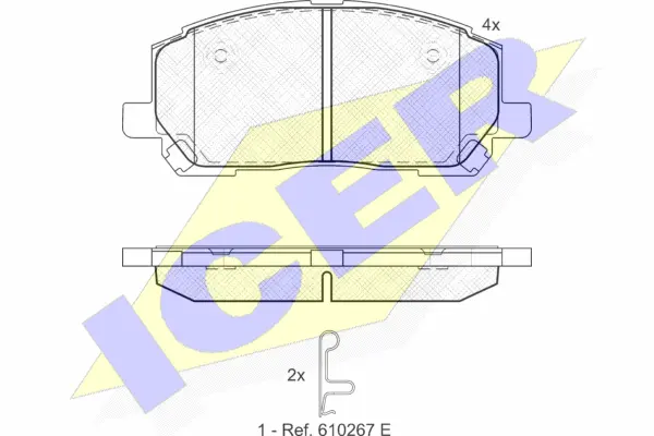 Brake Pad Set, disc brake (181705)
